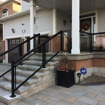 Aluminum and Glass Porch Railings - 125