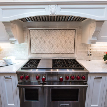 Double Island Kitchen, Gas Range Closeup