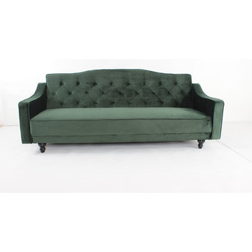 Sleeper Sofa BED, Everr Velvet, Green