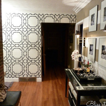 Stencil Projects using the Contempo Trellis Wall Stencil