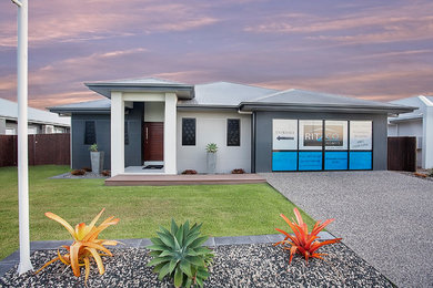 Photo of a contemporary home design in Townsville.