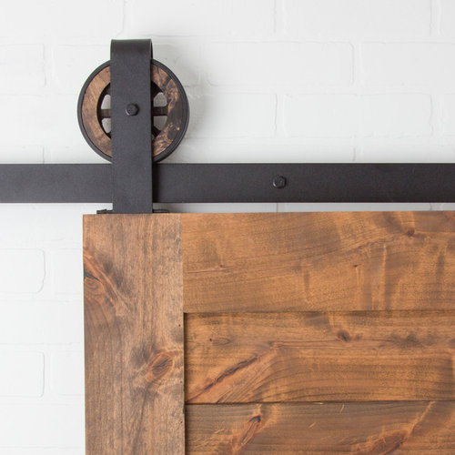 Sliding barn door hardware