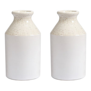 Concord Earthenware Pitcher Ivory And White Transitional Pitchers By Virventures
