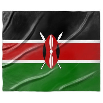 "Kenya Flag" Sherpa Blanket 60"x50"