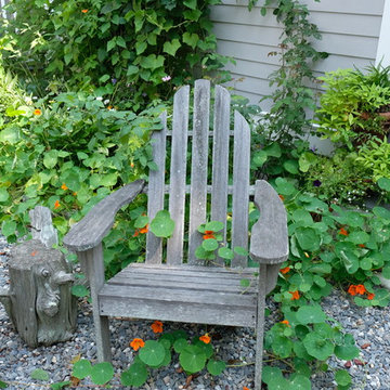 Rustic Peastone Patio & Garden - World's End, Hingham