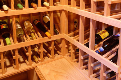 Wine cellar - mediterranean wine cellar idea in San Diego