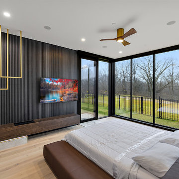 Modern Home in Farmland Setting
