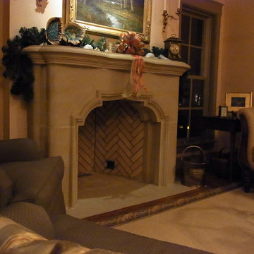 Avalon Cast Stone Fireplace Mantel