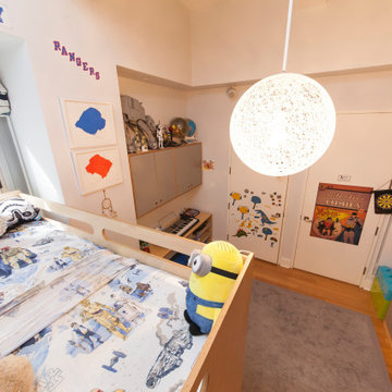 Liam's Room: Maximize Storage in an Unusual Floor Plan