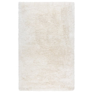 Rizzy Home Commons CO161A Ivory Solid Area Rug, Round 3'x3'