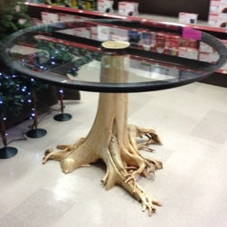 Dining Table with Cedar Root Base - Dining Tables