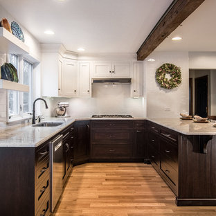 Family Friendly Kitchen Remodel with Exposed Beams