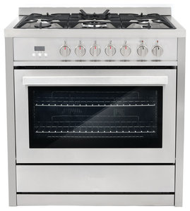 Cosmo Modern Dual-Fuel Range Convection Oven Pro Style High Powered