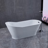 Melun 67" Freestanding Bathtub, White