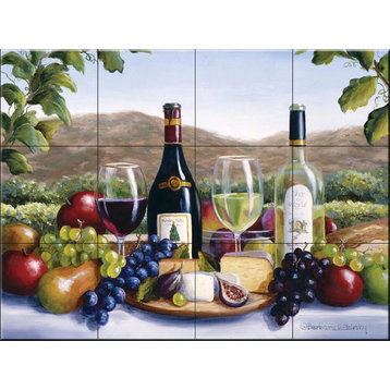 Tile Mural, Still Life With A View by Barbara Felisky