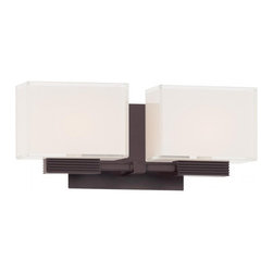 2 Light Bath Vanity by George Kovacs in Dorian Bronze Finish - Lighting