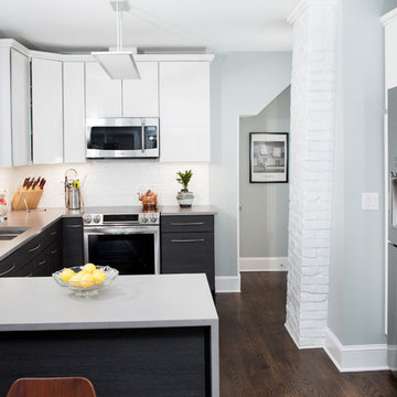 Historic Four Square Renovation Kitchen