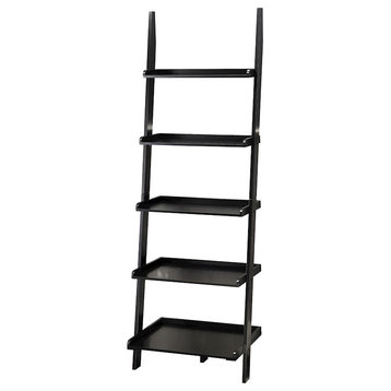 Convenience Concepts American Heritage Bookshelf Ladder, Black