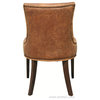 Antique Brown Accent Leather Dining Chair
