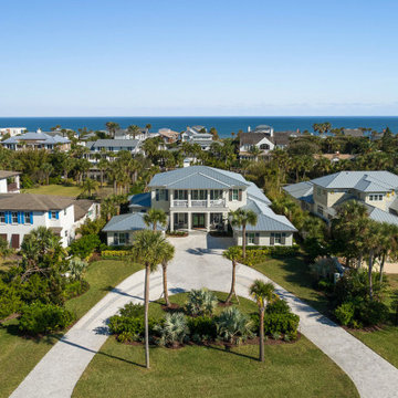 Aerial View of Jacksonville Beach Coastal Estate