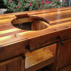 Big Green Egg Table -- "The Sidebar" - Outdoor Products