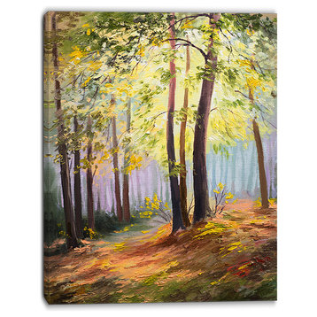 "Spring Forest With Sunlight" Landscape Canvas Print, 30"x40"