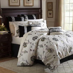 AICO Furniture - Adrienne Bedding Ensemble Set - Idrien-ivy - Bedroom Products