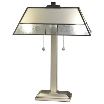 Dale Tiffany STT16225 Concord, 2 Light Table Lamp, Pewter/Silver