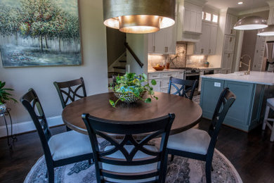 Inspiration for a transitional dining room remodel in Charlotte