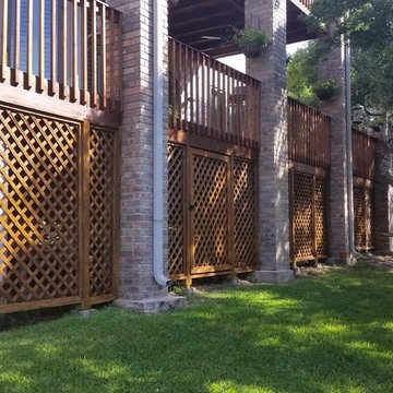 Ipe Deck Restain & Lattice Replacement