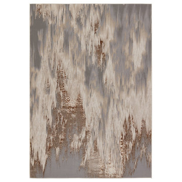 Ulysses Abstract Taupe/ Gray Area Rug 7'10"X10'6"