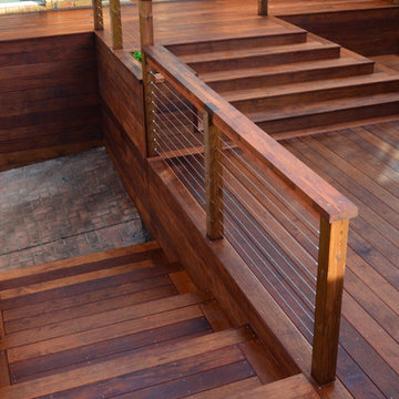 Deck, stairs and screening in Berwick