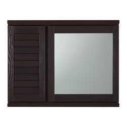 John Lewis Bali Mirrored Double Wall Cabinet - Bathroom Cabinets & Shelves