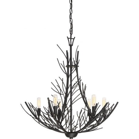 Large Chandelier 6 Light Steel - Chandelier - 71-BEL-2014321 - Bailey Street