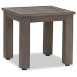 Sunset West Outdoor Furniture - Laguna End Table - A re-imagination of materials, the Laguna collection from Sunset West embodies effortlessly stylish living. Crafted in lasting aluminum, with a hand-brushed finish to mimic real driftwood, Laguna captures a timeless look with modern sensibility - offering the look and feel of natural wood, with minimal maintenance.