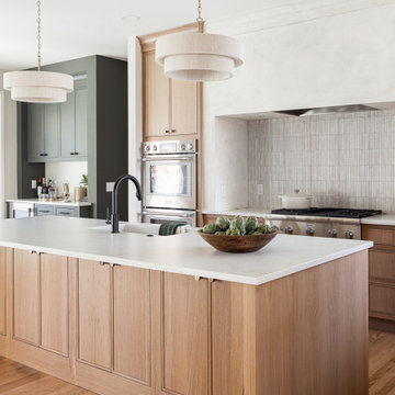 A Nature-Inspired Kitchen & Living Room with Natural Quarter-Sawn White Oak