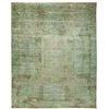 Contemporary One-of-a-Kind Colorful Hand-Knotted Area Rug, Sage, 8'x10'