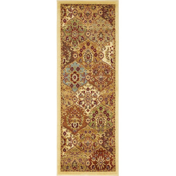 Traditional Odyssey 2'2"x6' Runner Neutral Area Rug