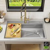 Kore Drop-In Undermount Stainless Kitchen Sink, 33" (Model Kwt310-33/5.5, Ada)