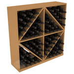 Wine Racks America - Solid Diamond Wine Storage Bin, Pine, Oak - This solid wooden wine cube is a perfect alternative to column-style racking kits. Holding 8 cases of wine bottles, you can double your storage capacity with back-to-back units without requiring more access area. This rack is built to last. That is guaranteed.