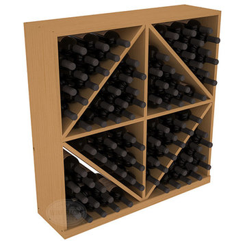 Solid Diamond Wine Storage Bin, Pine, Oak