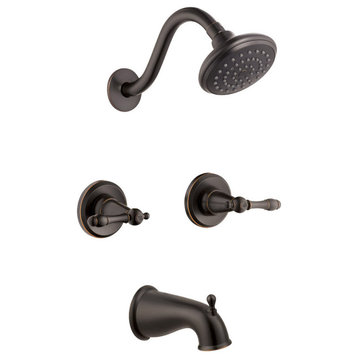Design House 523472 Oakmont Tub and Shower Trim Package - Oil Rubbed Bronze