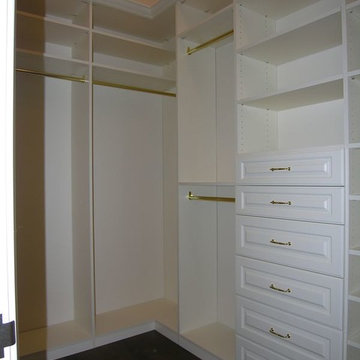 White Master Closets