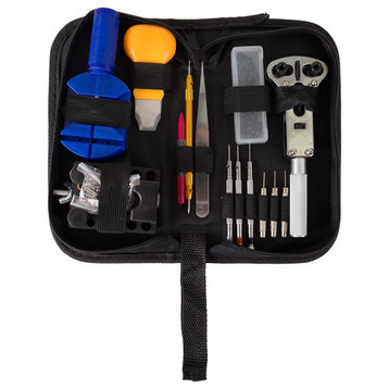 144 Piece Watch Repair Kit And Storage Carrying Case By Stalwart