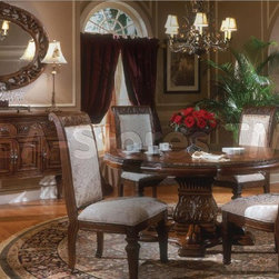 "Michael Amini" Hazelnut 5 PC Dining Room Set, Villagio Collection - Furniture