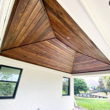 Cypress Tongue and Groove Ceiling