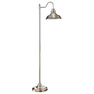 Grayson Floor Lamp, Silver Gray