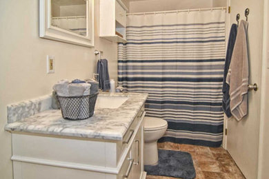 Transitional home design photo in Boston