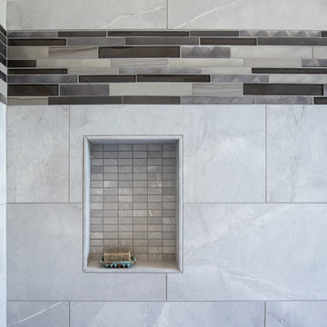 Modern White Marble Bathroom