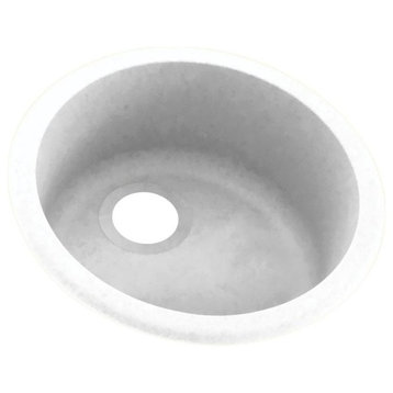 Swan 18.5x18.5x8 Solid Surface Drop Bar Sink, White